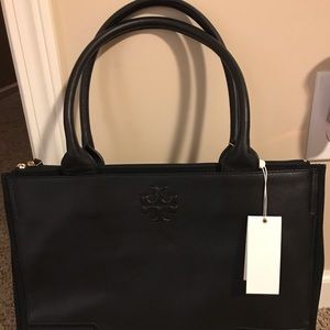 Beautiful NWT Tory Burch Ella Canvas Leather Tote